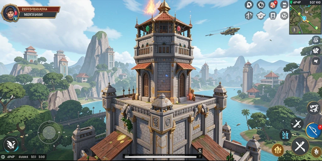 Screenshot menampilkan aksi seru dalam gameplay Tower Defense.