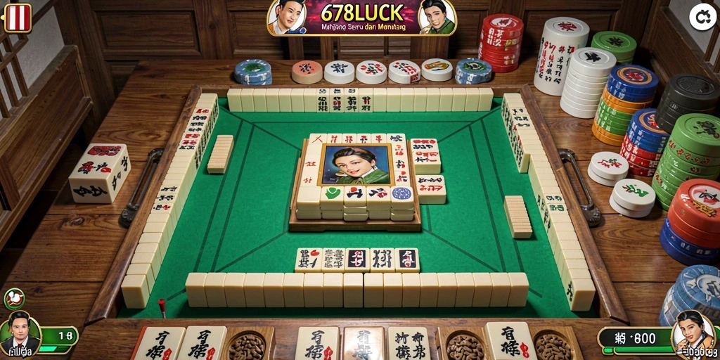 Screenshot gameplay seru 678LUCK yang menampilkan aksi Mahjong.