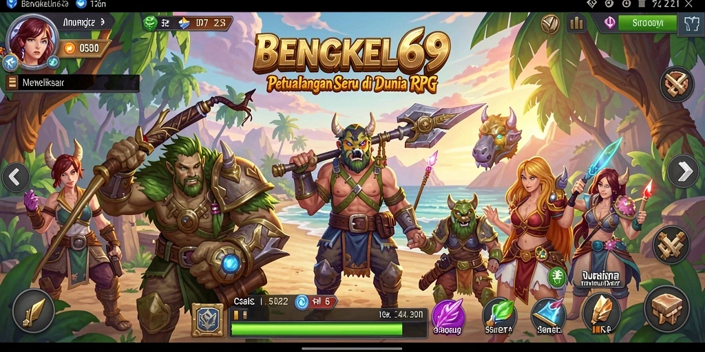 Tampilan gameplay seru dan menegangkan di BENGKEL69.