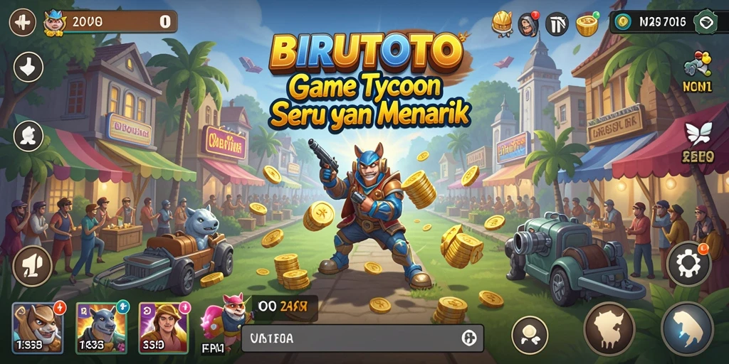 Tampilan gameplay menarik dan berwarna dari BIRUTOTO.