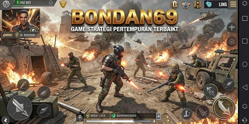 Tampilan gameplay menegangkan dalam BONDAN69, setiap keputusan sangat menentukan.