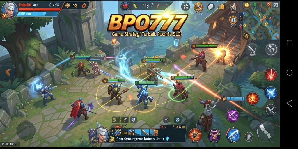 Tampilan gameplay menakjubkan dari BPO777 dengan strategi SLG yang mendalam.