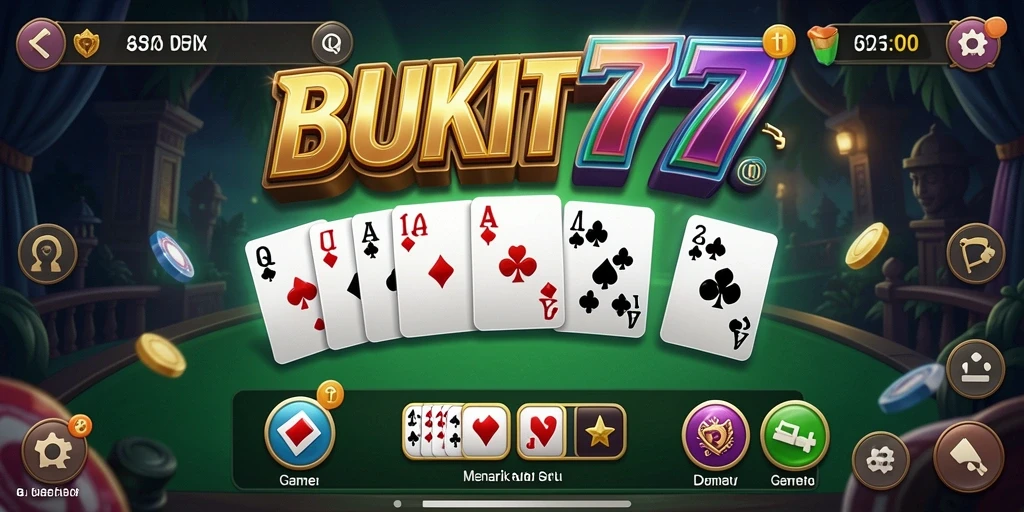 Tampilan gameplay seru BUKIT777 dalam permainan Domino.