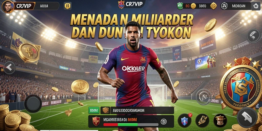 Screenshot gameplay CR7VIP menampilkan bisnis yang sedang berkembang.