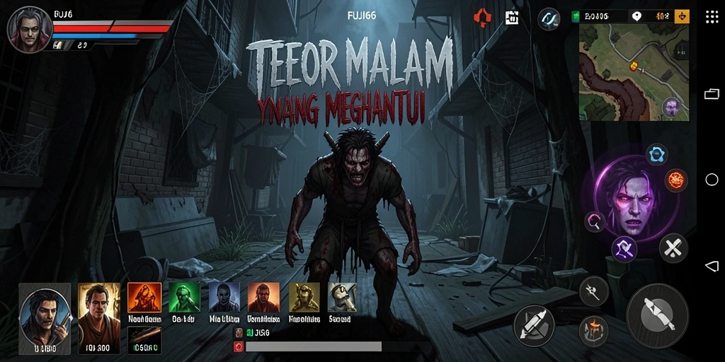 Tampilan gameplay FUJI66 yang menegangkan dan mencekam.