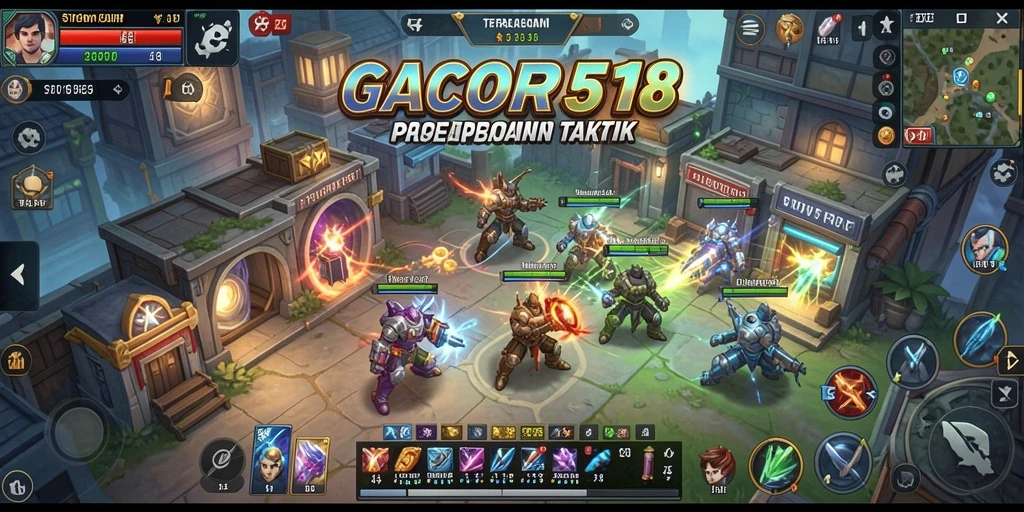 Screenshot gameplay GACOR518 menunjukkan aksi strategis yang mendebarkan.
