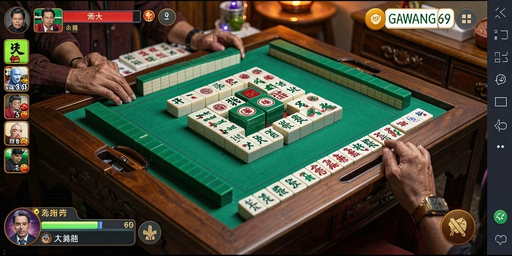 Screenshot GAWANG69 menampilkan gameplay Mahjong yang menarik dan menantang.