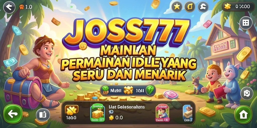 Tampilan menarik gameplay JOSS777 yang membawa suasana santai.