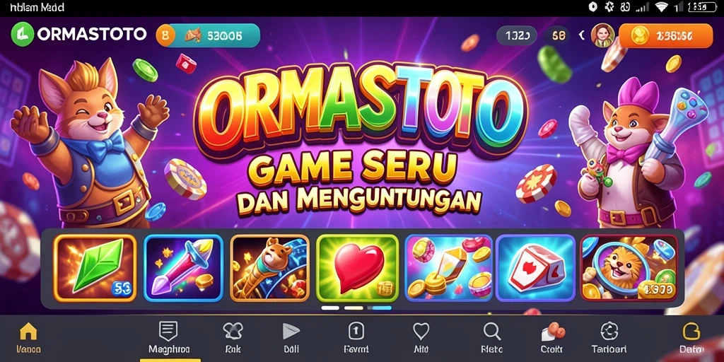 Screenshot gameplay ORMASTOTO yang menampilkan keseruan permainan Slot.