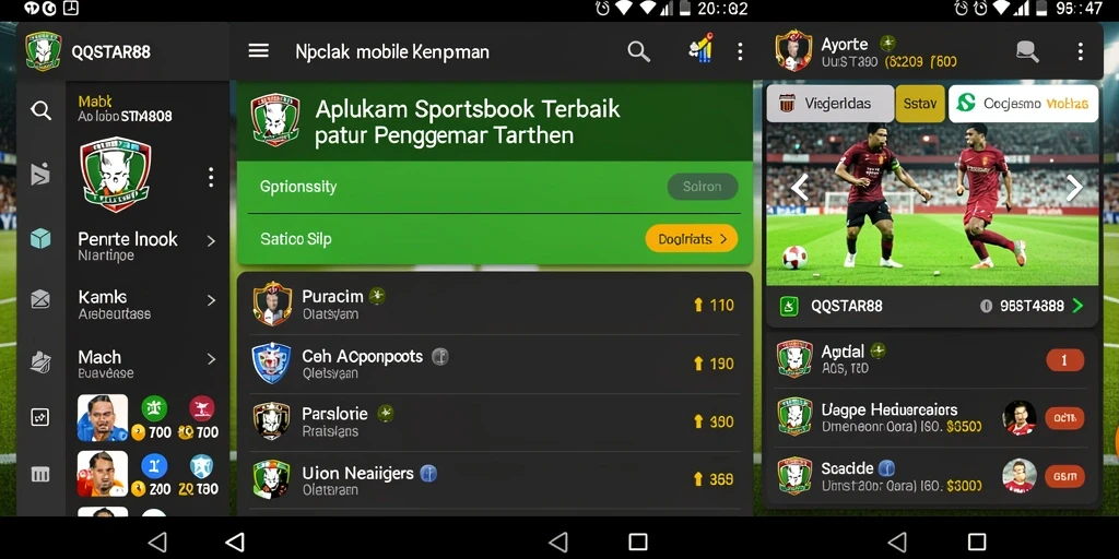 Tampilan menarik dari gameplay Sportsbook di QQSTAR88.