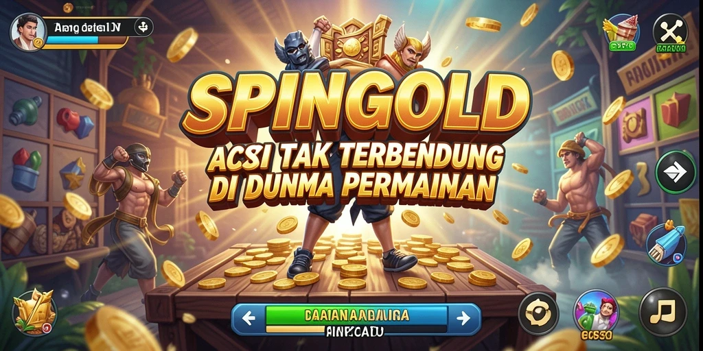 Tangkapan layar SPINGOLD menampilkan aksi seru dan grafis memukau.