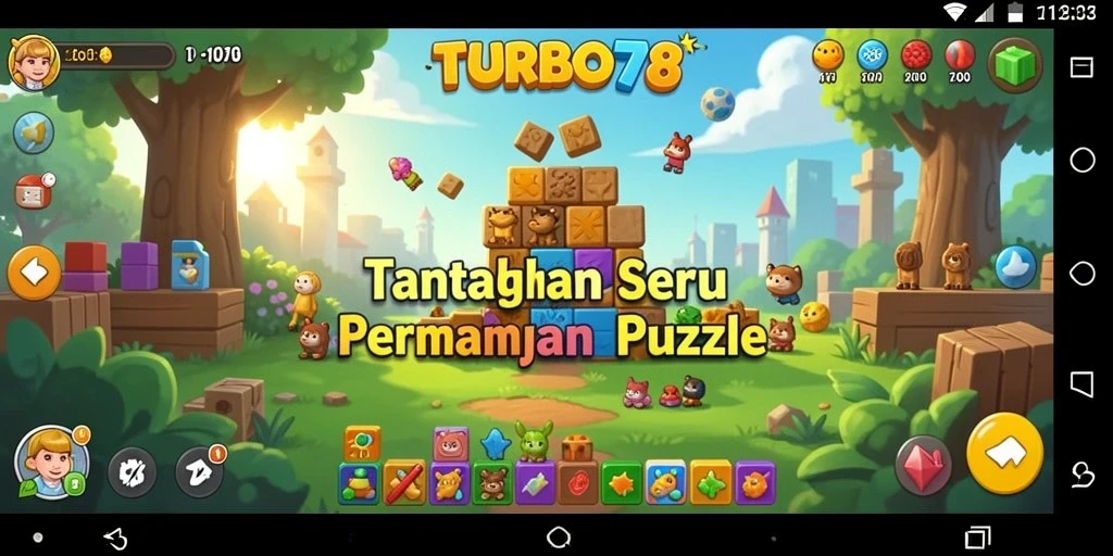 Screenshot TURBO78 menunjukkan pengalaman gameplay Puzzle yang menegangkan.