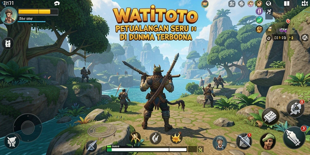 Tampilan aksi seru dalam gameplay WATITOTO yang mengesankan.