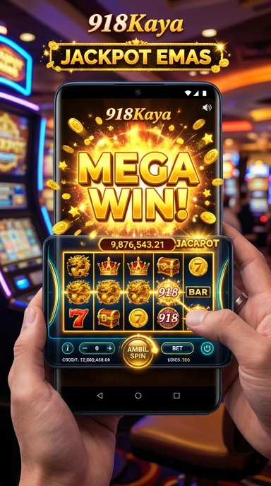 Tampilan utama aplikasi 918kaya dengan berbagai opsi download.